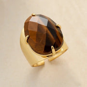 Bague "Providence" en Oeil de tigre