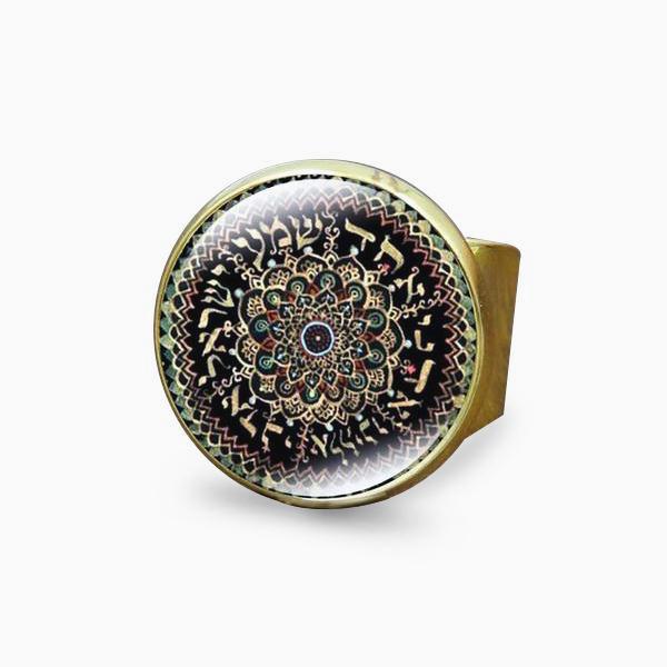 Bague Mandala - Fleur Tibétaine