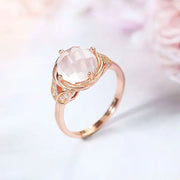 Bague en Quartz rose