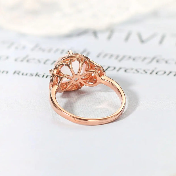 Bague en Quartz rose