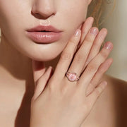 Bague en Quartz rose