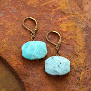 Boucles d'oreilles "Eloquence" en Amazonite