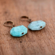 Boucles d'oreilles "Eloquence" en Amazonite