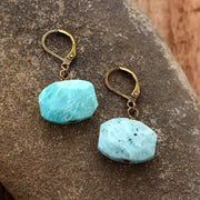 Boucles d'oreilles "Eloquence" en Amazonite