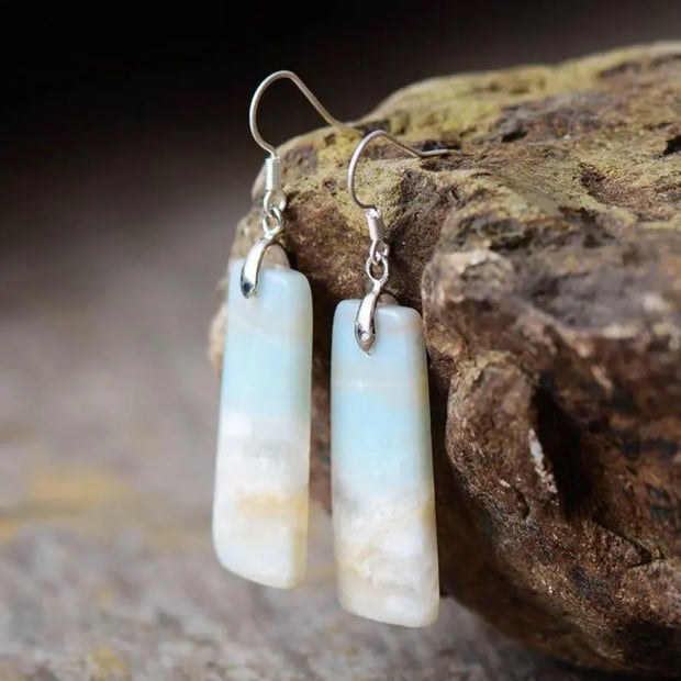 Boucles d'oreilles "Évidence" en Amazonite