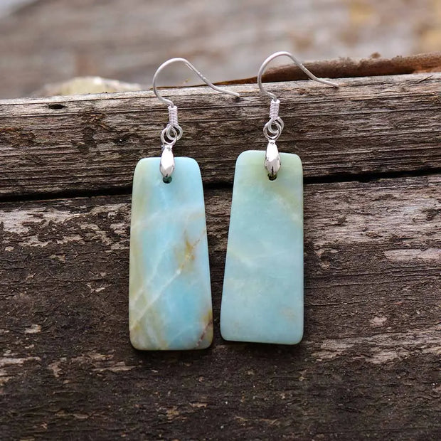 Boucles d'oreilles "Évidence" en Amazonite