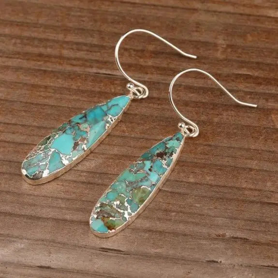 Boucles d'oreilles "Immunité" en Turquoise