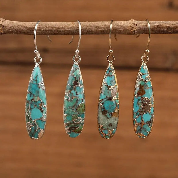 Boucles d'oreilles "Immunité" en Turquoise