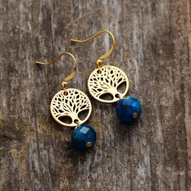 Boucles d'oreilles "Persévérance" en Apatite