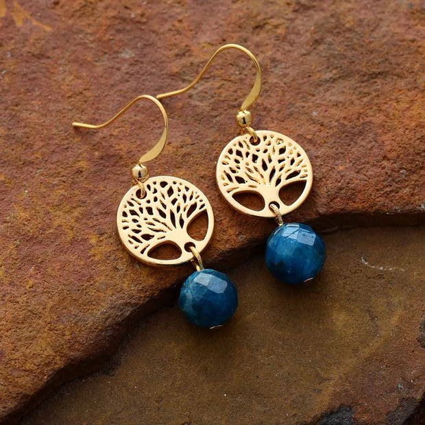 Boucles d'oreilles "Persévérance" en Apatite