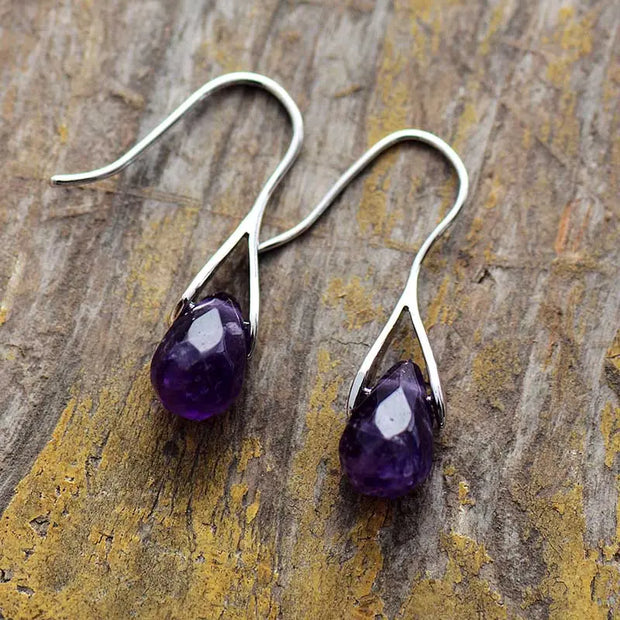 Boucles d'oreilles "Préservation" en Améthyste