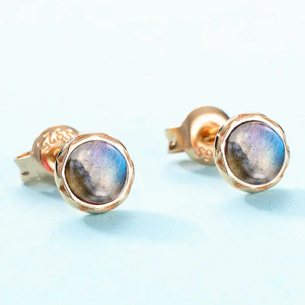 Boucles d'oreilles "Protection" en Labradorite