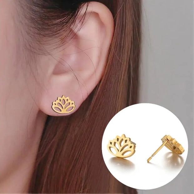 Boucles d'oreilles Fleur de Lotus