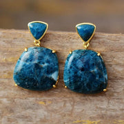 Boucles d'oreilles en Apatite