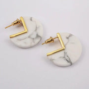 Boucles d'oreilles en Howlite