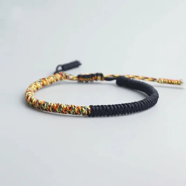 Bracelet Tibétain Jaune et Noir