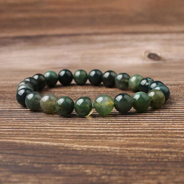 Bracelet en Agate Verte - Nouveau Départ
