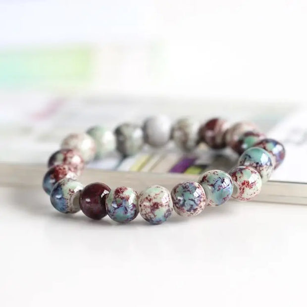 Bracelet en Perles de Céramique