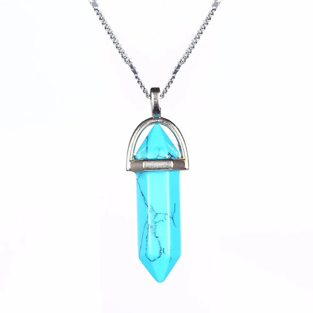 Collier Amulette en Turquoise