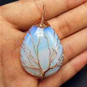 Collier Arbre de Vie en Opaline