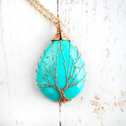 Collier Arbre de Vie en Turquoise