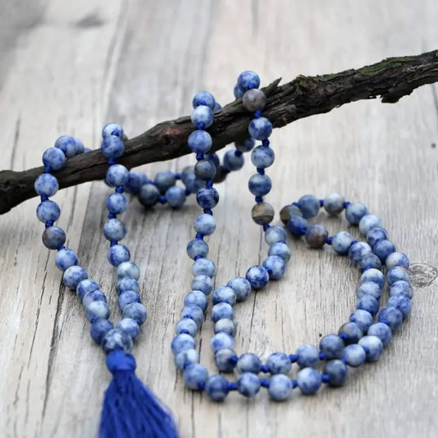 Collier Mâlâ en Sodalite - Sommeil Paisible