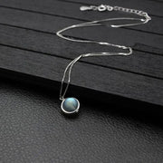 Collier en Labradorite et Argent 925 - Douceur