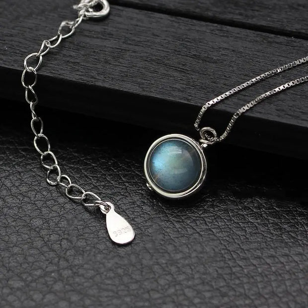 Collier en Labradorite et Argent 925 - Douceur