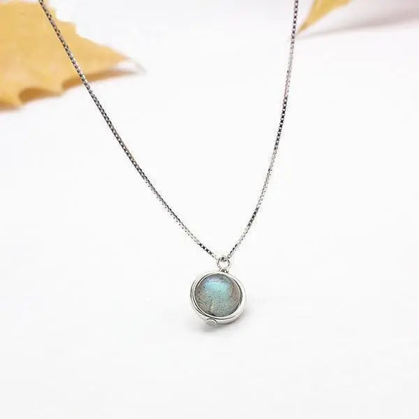 Collier en Labradorite et Argent 925 - Douceur