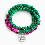 Mâlâ Immunité en Malachite et Onyx Rose