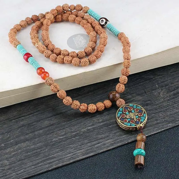 Mâlâ Tibétain de Prière en Rudraksha Sacré