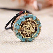 Pendentif Orgonite Cube de Métatron Divin