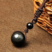 Pendentif en Obsidienne Oeil Céleste - Protection Céleste